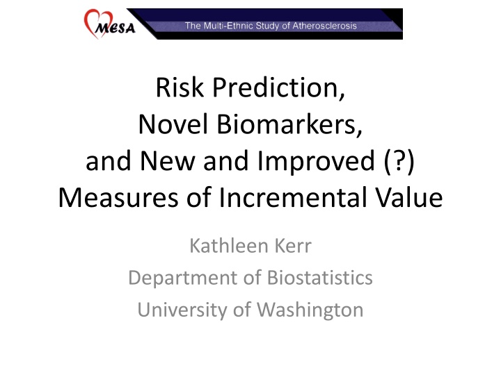risk prediction novel biomarkers