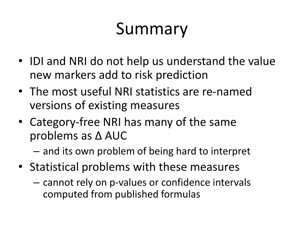 summary