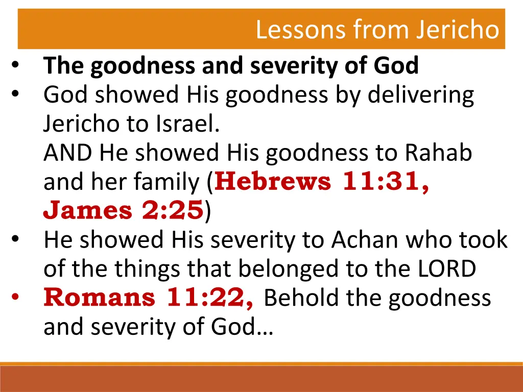 lessons from jericho 10