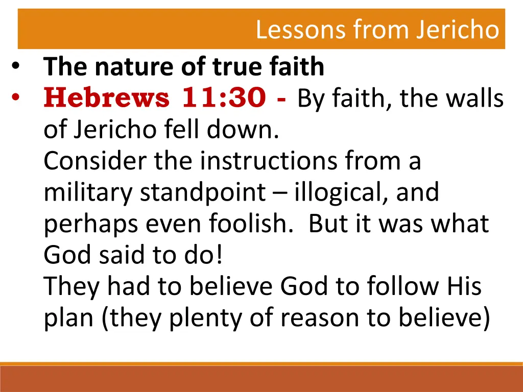 lessons from jericho 4