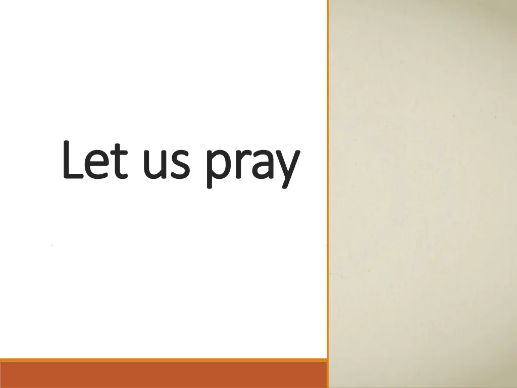 let us pray let us pray