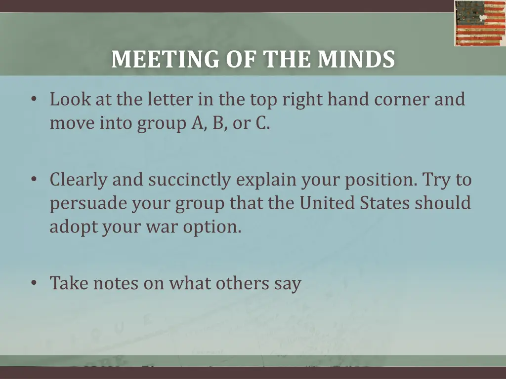 meeting of the minds