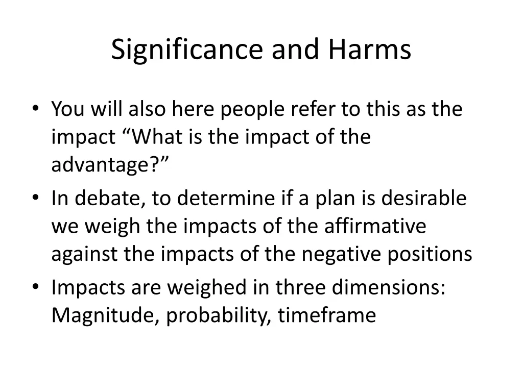 significance and harms 2