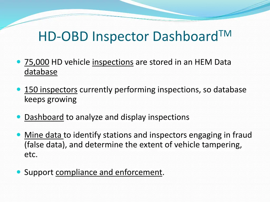 hd obd inspector dashboard tm