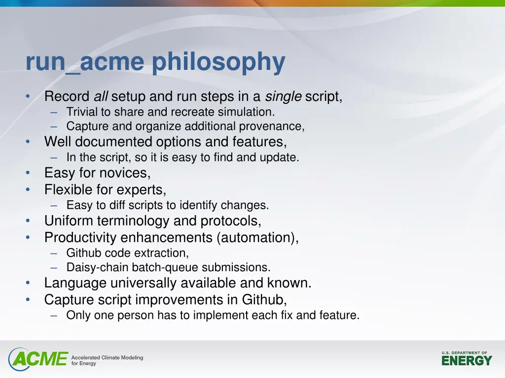 run acme philosophy