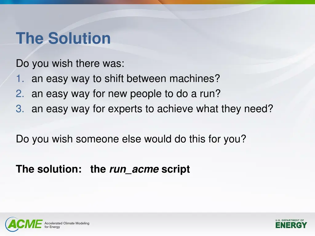 the solution