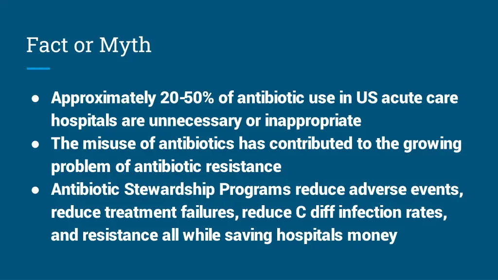 fact or myth