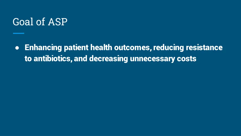 goal of asp