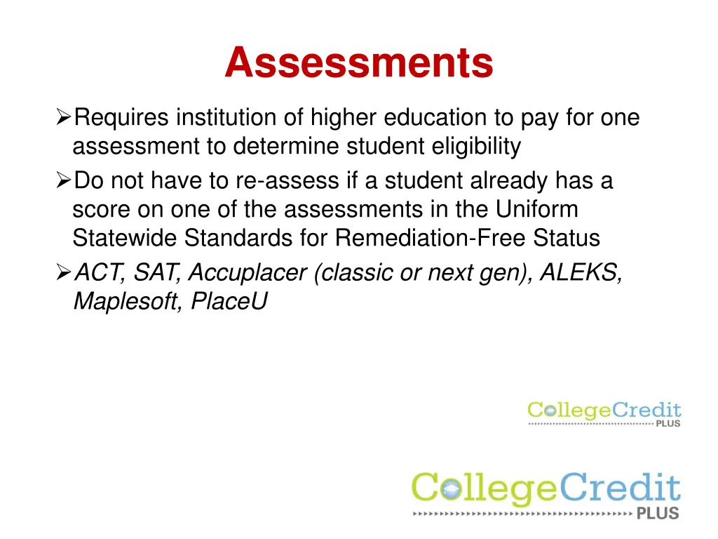 assessments