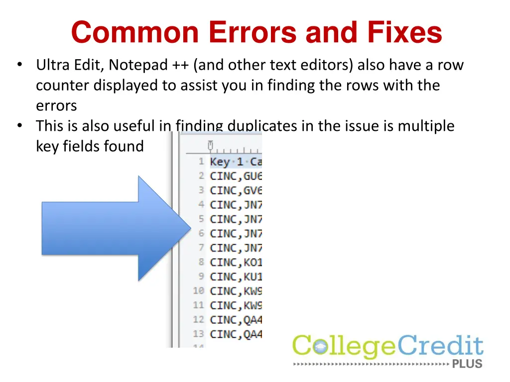common errors and fixes ultra edit notepad