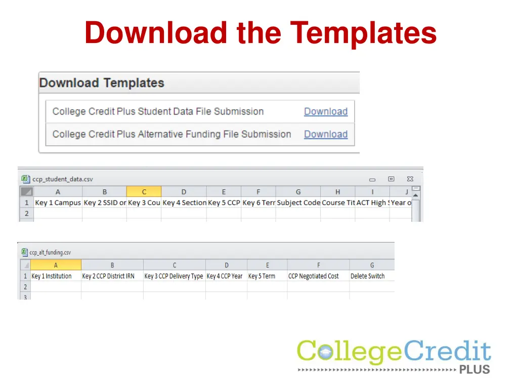 download the templates