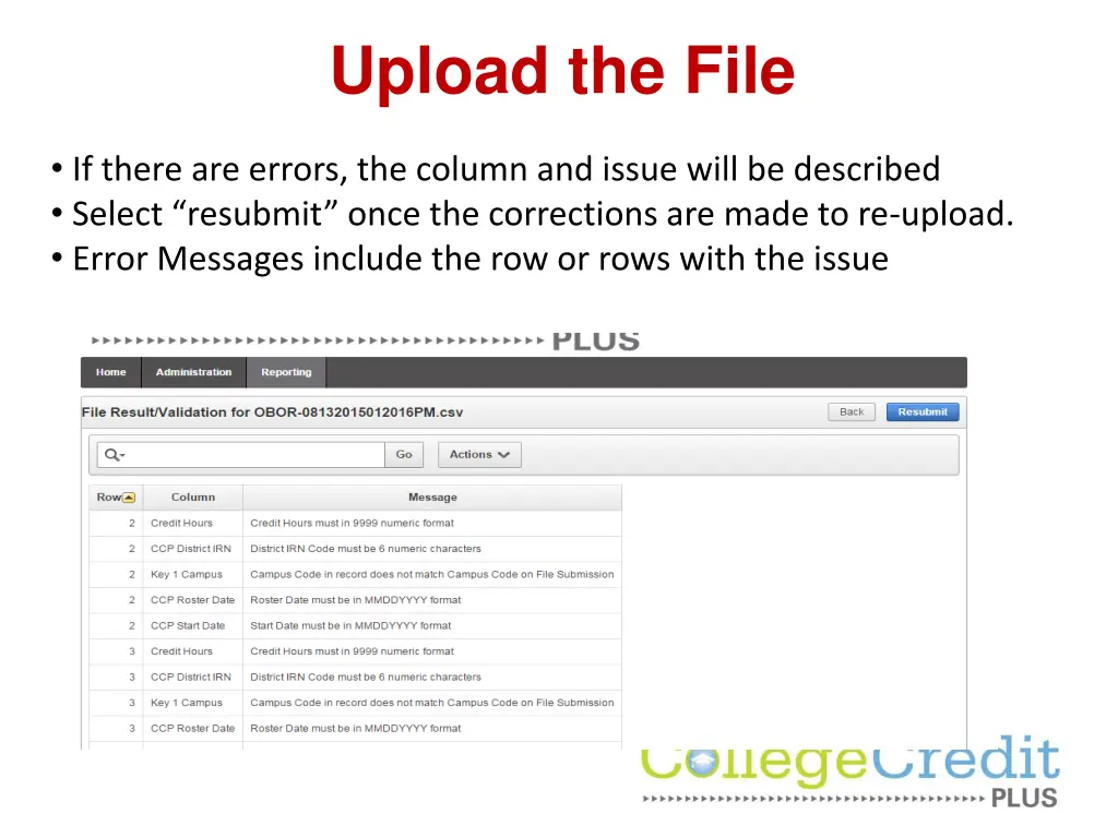 upload the file 2