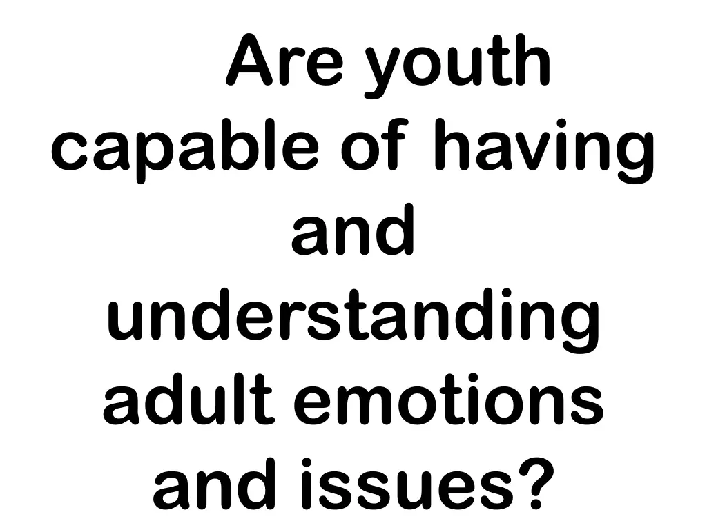 are youth