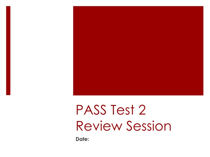 pass test 2 review session date