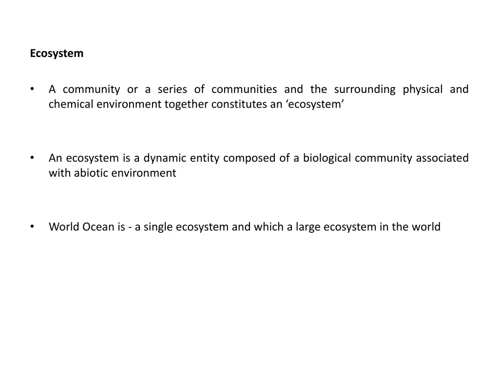 ecosystem