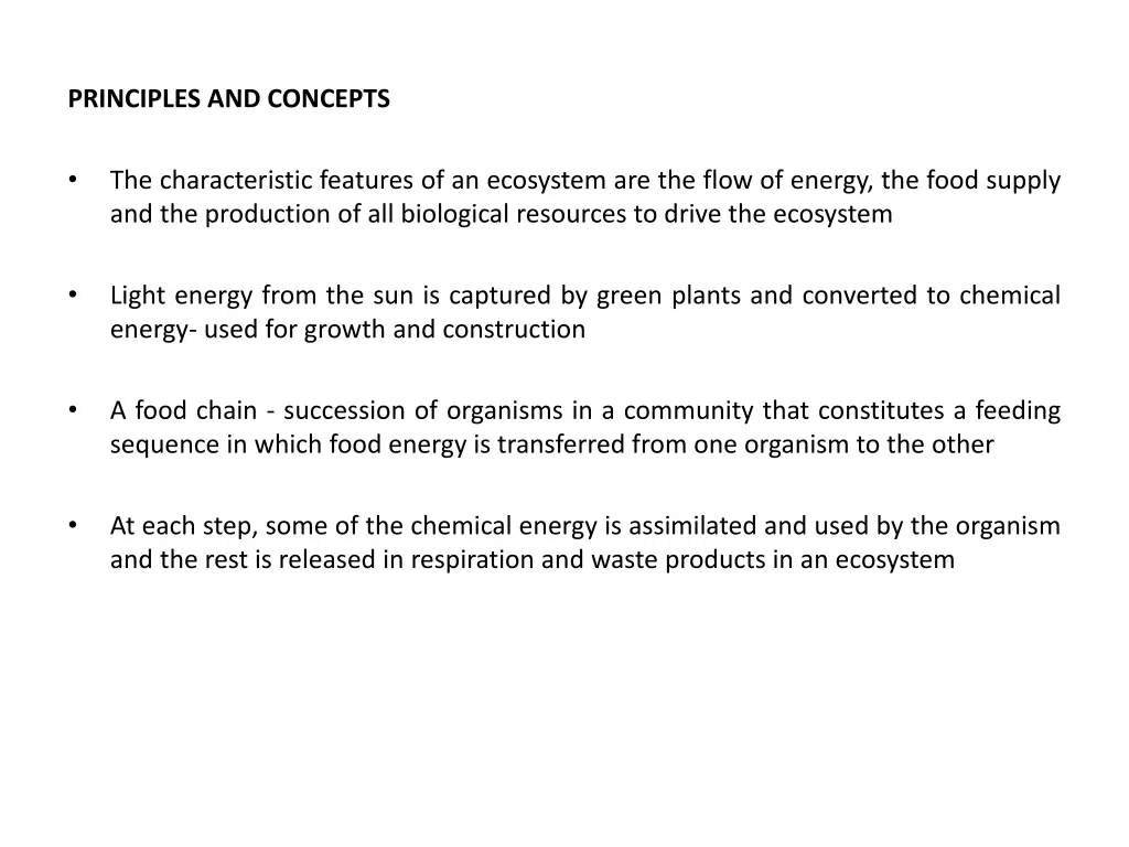 principles and concepts