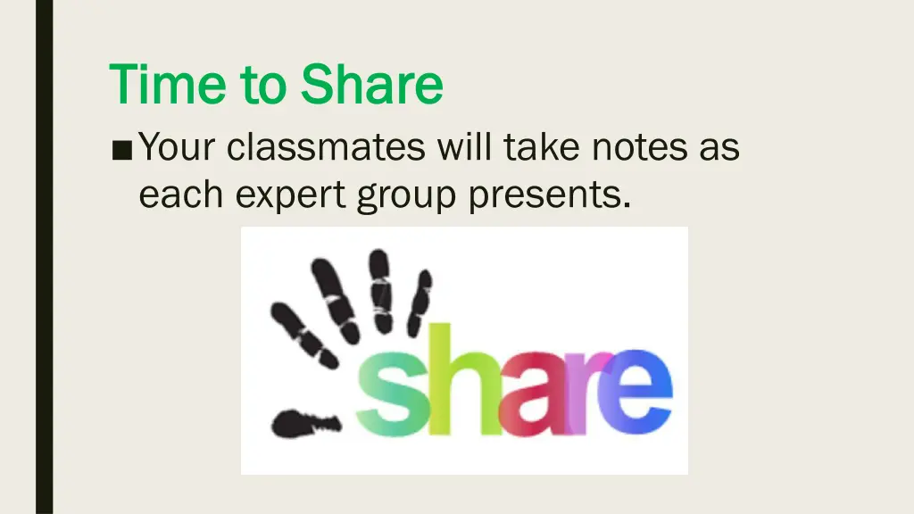 time to share time to share your classmates will