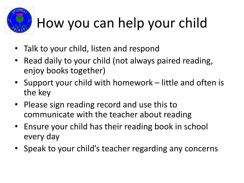 how you can help your child