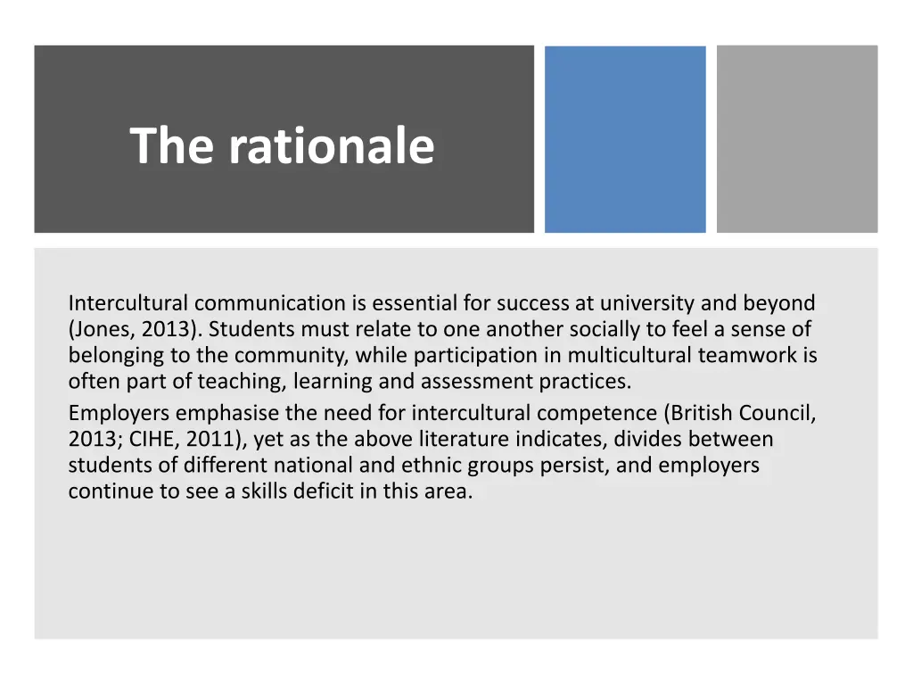 the rationale