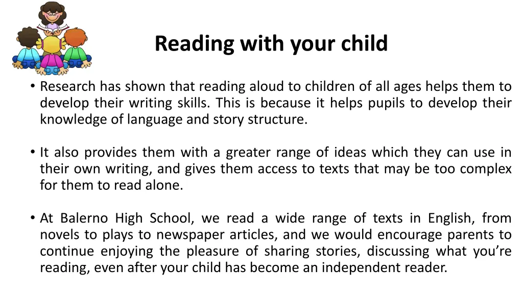 reading with your child