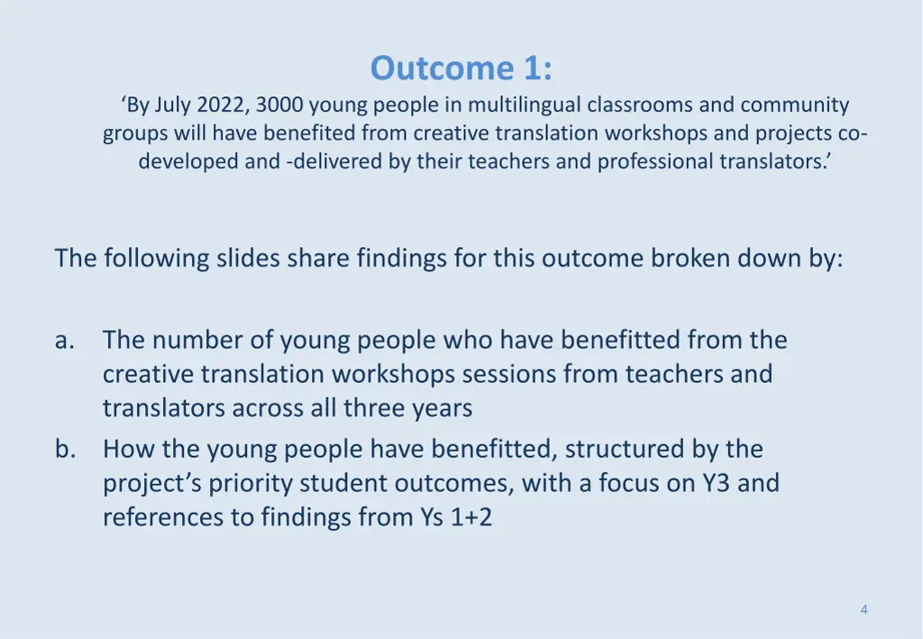outcome 1
