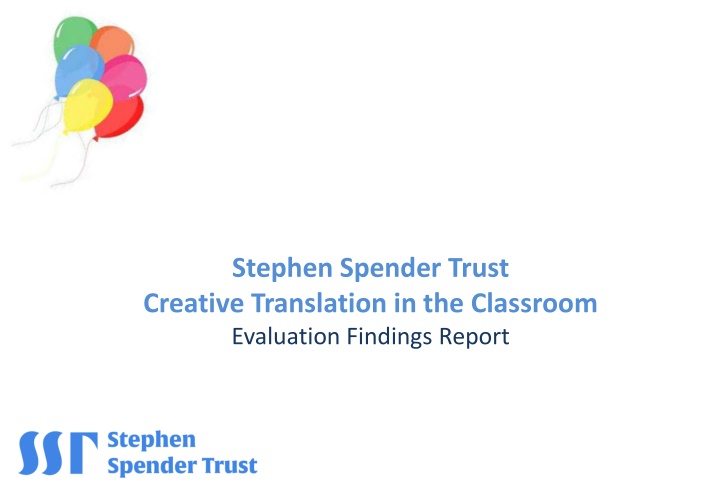 stephen spender trust creative translation