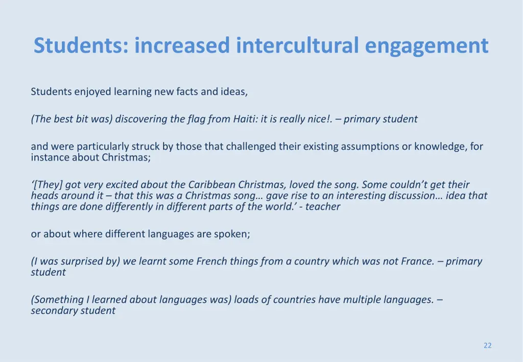 students increased intercultural engagement 1