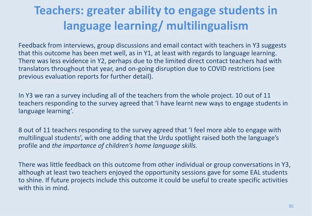 teachers greater ability to engage students