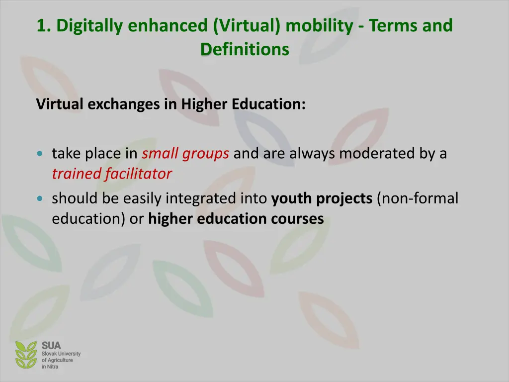 1 digitally enhanced virtual mobility terms 2