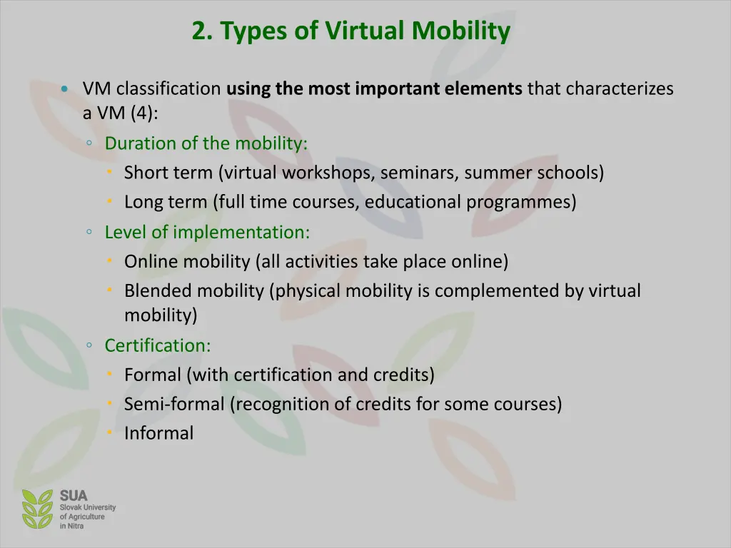 2 types of virtual mobility 3
