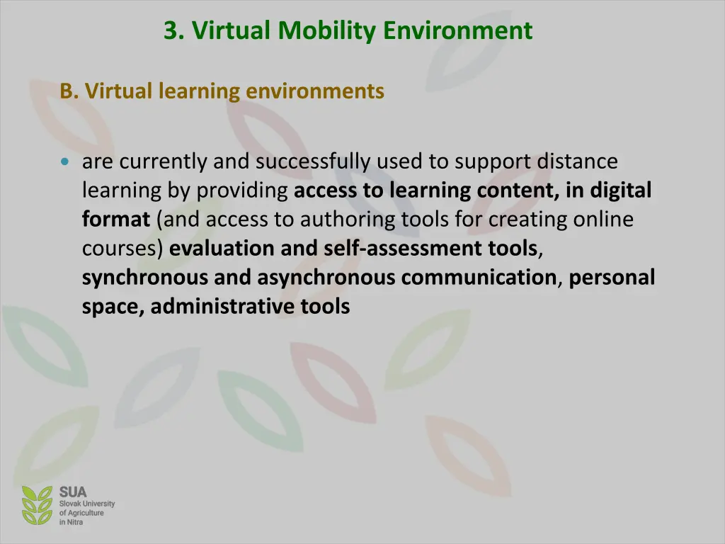 3 virtual mobility environment 7