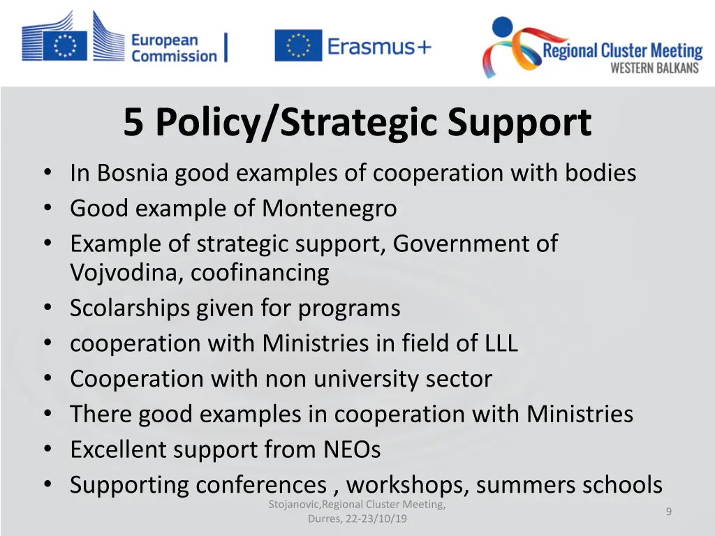 5 policy strategic support in bosnia good