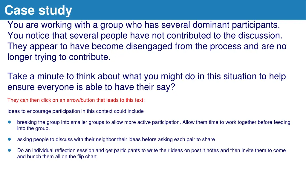case study you are working with a group