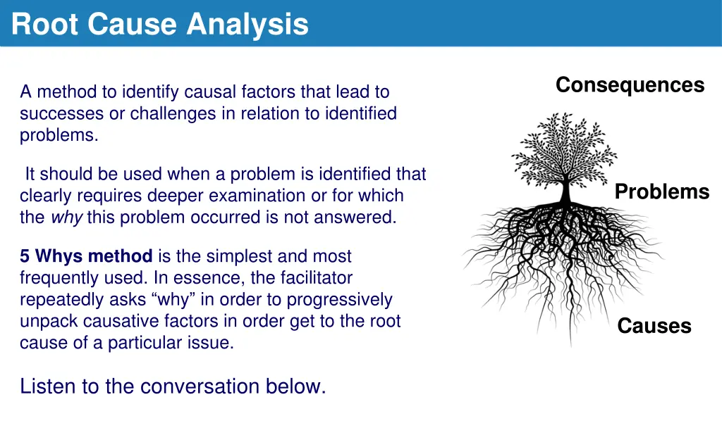 root cause analysis