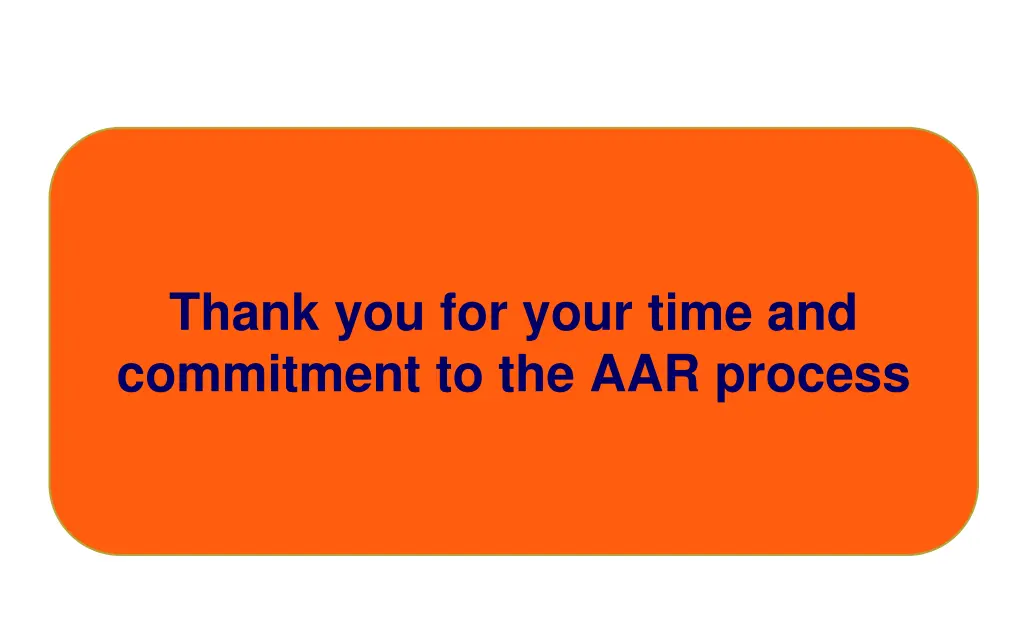 thank you for your time and commitment