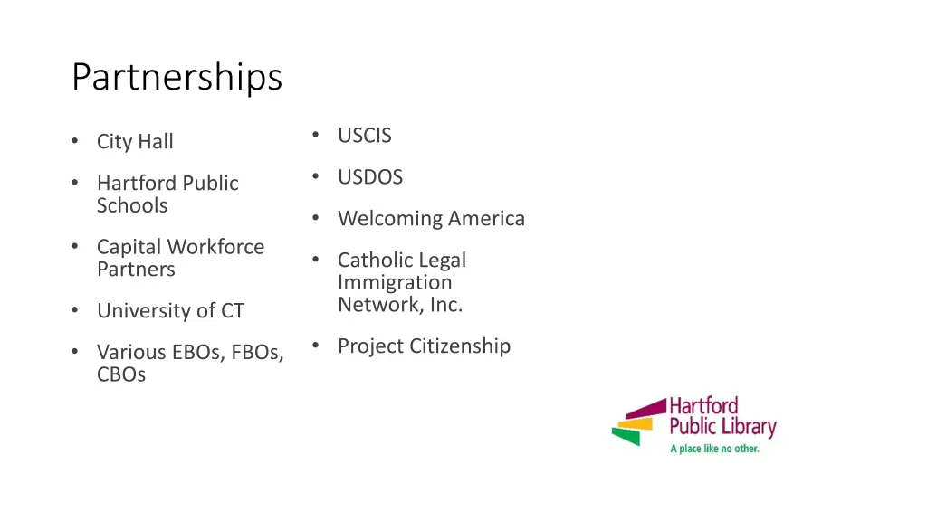 partnerships