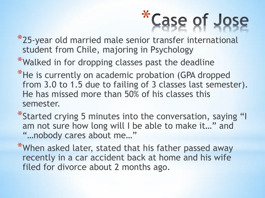 case of jose