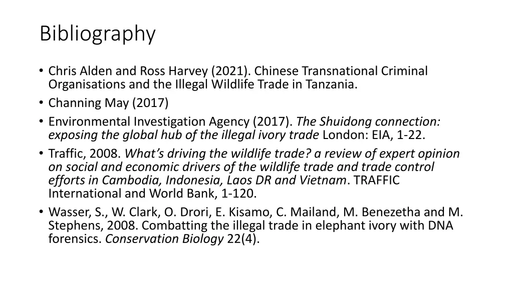 bibliography