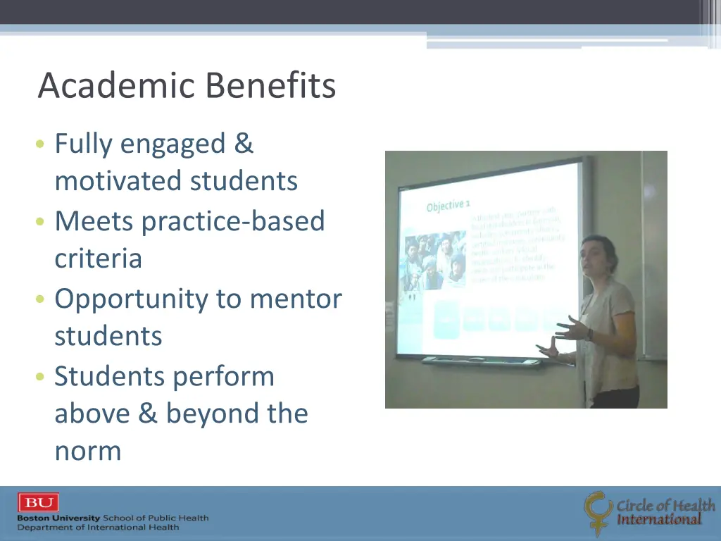 academic benefits