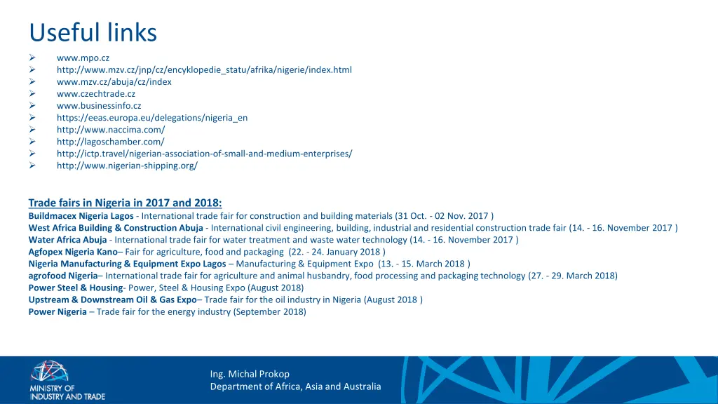 useful links www mpo cz http