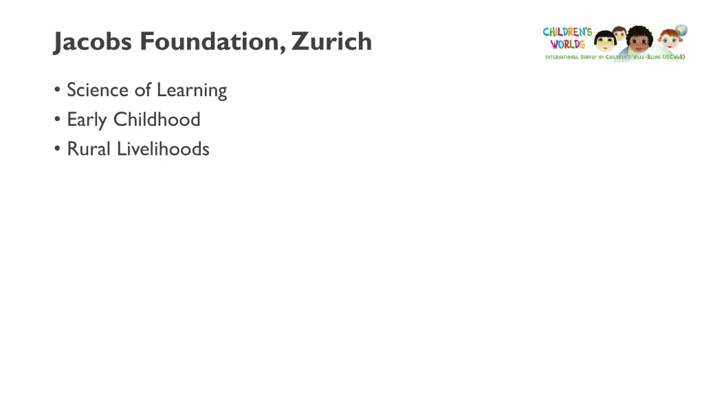 jacobs foundation zurich 1