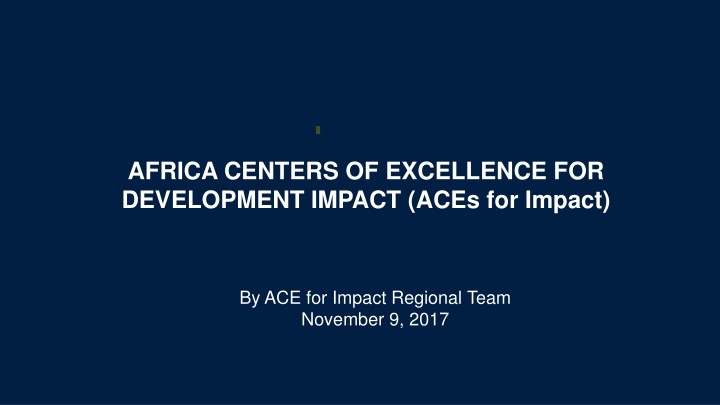 africa centers of excellence for development