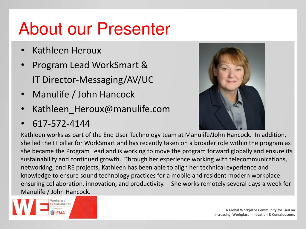 about our presenter