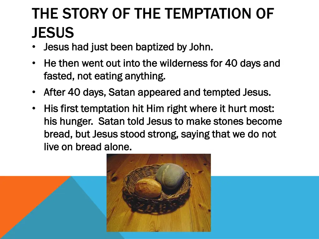 the story of the temptation of jesus jesus