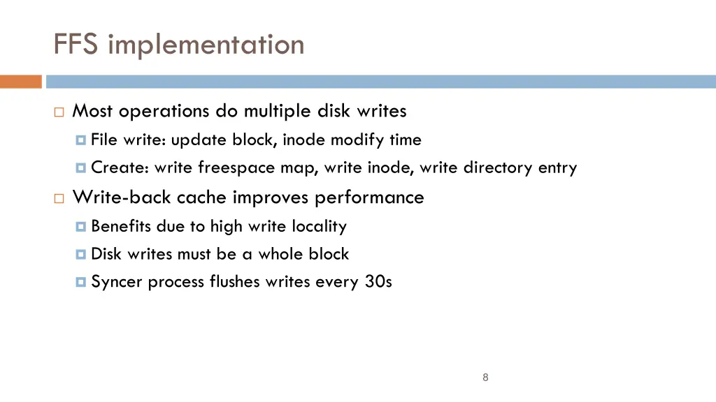 ffs implementation
