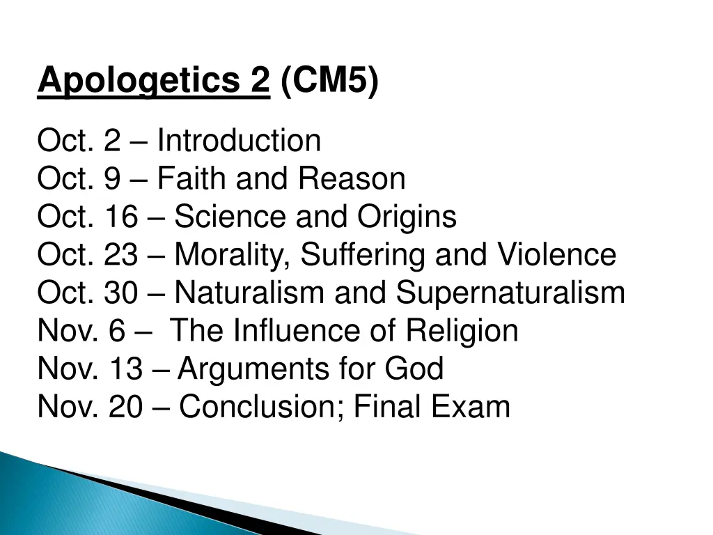 apologetics 2 cm5