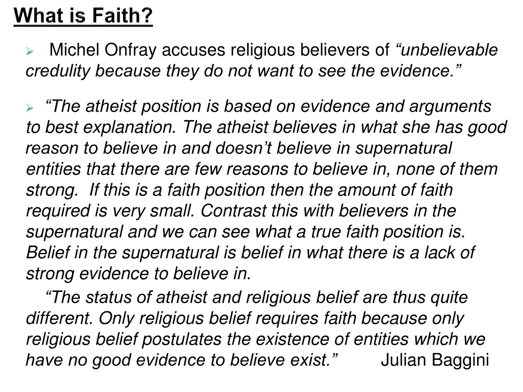 michel onfray accuses religious believers