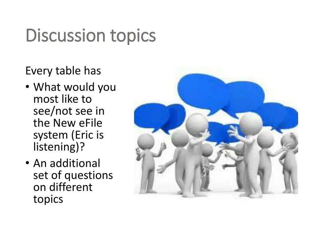 discussion topics discussion topics