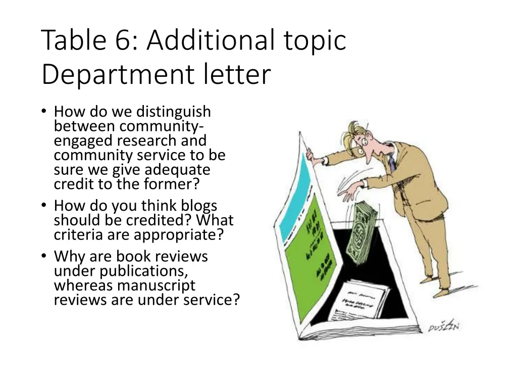 table 6 additional topic department letter 1