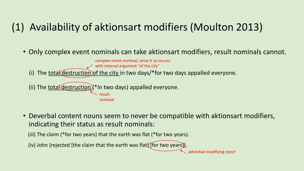 1 availability of aktionsart modifiers moulton